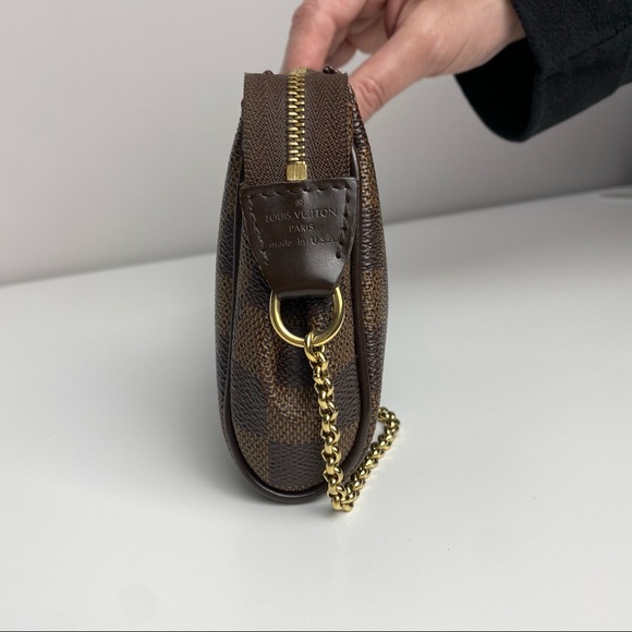 ❌SOLD❌Louis Vuitton Damier Ebene Eva Crossbody Clutch - Picture 8 of 12